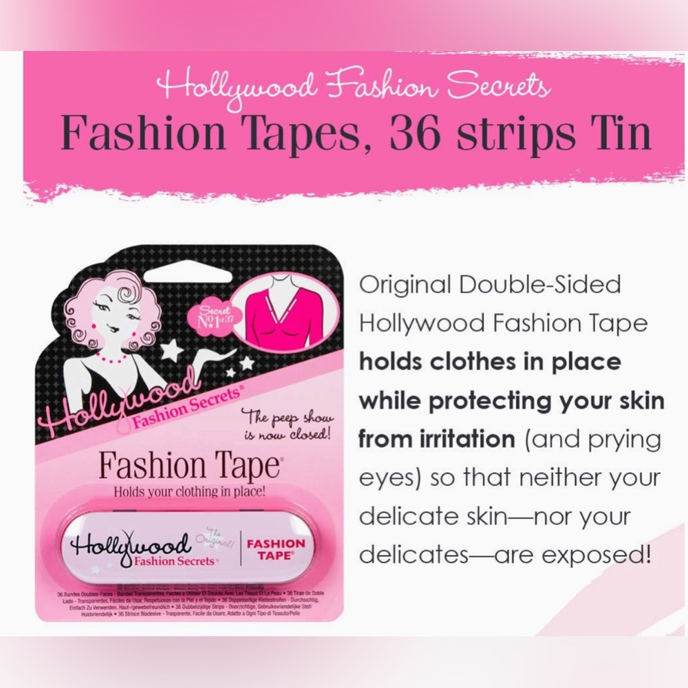 Hollywood Fashion Secrets Medical Quality Double-Stick Fashion Tape, 36 Strips,